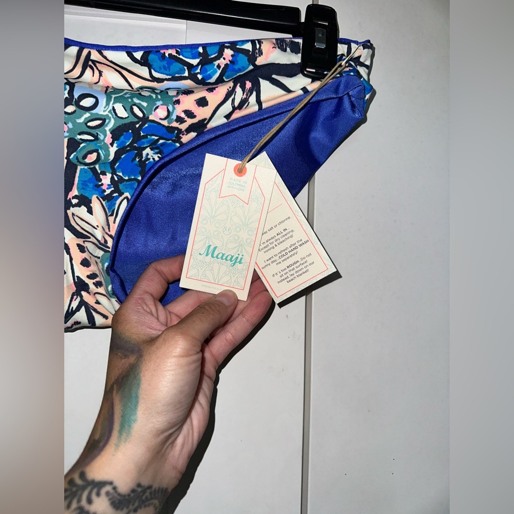 NWT Maaji Wedgewood Deck Reversible Bikini Bottom In Sublime - Picture 13 of 15